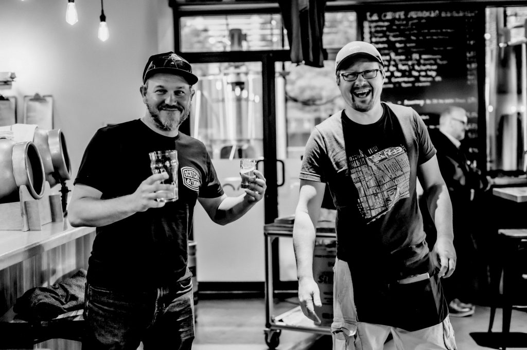 Photo de membres de la coopérative la Chope Angus